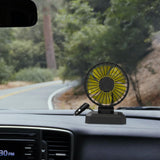 Maxbell Car Cooling Fan 2 Speeds 360 Rotation 1.8M Cord Single Head 12V