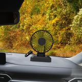 Maxbell Car Cooling Fan 2 Speeds 360 Rotation 1.8M Cord Single Head 12V