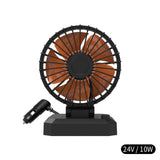 Maxbell Car Cooling Fan 2 Speeds 360 Rotation 1.8M Cord Single Head 24V