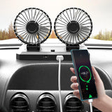 Maxbell Car Cooling Fan 2 Speeds 360 Rotation 1.8M Cord Single Head 24V