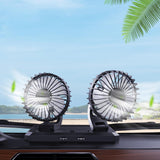 Maxbell Car Cooling Fan 2 Speeds 360 Rotation 1.8M Cord Single Head 24V