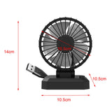 Maxbell Car Cooling Fan 2 Speeds 360 Rotation 1.8M Cord Single Head 5V