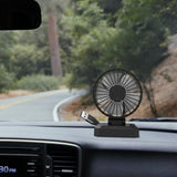 Maxbell Car Cooling Fan 2 Speeds 360 Rotation 1.8M Cord Single Head 5V