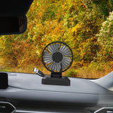 Maxbell Car Cooling Fan 2 Speeds 360 Rotation 1.8M Cord Single Head 5V