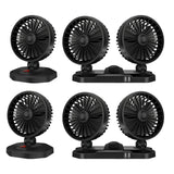 Maxbell Mini Car Cooling Fans USB Portable Personal for Sedan Office Desktop Dual Head 12V