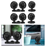 Maxbell Mini Car Cooling Fans USB Portable Personal for Sedan Office Desktop Dual Head 12V