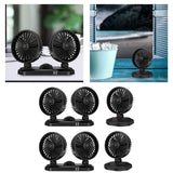 Maxbell Mini Car Cooling Fans USB Portable Personal for Sedan Office Desktop Dual Head 12V