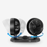 Maxbell Mini Car Cooling Fans USB Portable Personal for Sedan Office Desktop Dual Head 12V