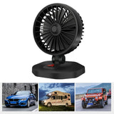 Maxbell Mini Car Cooling Fans USB Portable Personal for Sedan Office Desktop Single Head 12V