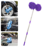 Maxbell Telescoping Car Wash Brush Mop Scratch Free Extendable with Long Handle Purple