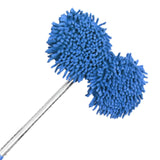 Maxbell Telescoping Car Wash Brush Mop Scratch Free Extendable with Long Handle Light Blue