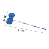 Maxbell Telescoping Car Wash Brush Mop Scratch Free Extendable with Long Handle Light Blue
