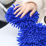 Maxbell Telescoping Car Wash Brush Mop Scratch Free Extendable with Long Handle Light Blue