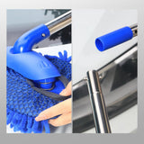 Maxbell Telescoping Car Wash Brush Mop Scratch Free Extendable with Long Handle Light Blue