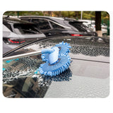 Maxbell Telescoping Car Wash Brush Mop Scratch Free Extendable with Long Handle Light Blue