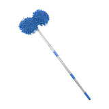 Maxbell Telescoping Car Wash Brush Mop Scratch Free Extendable with Long Handle Light Blue