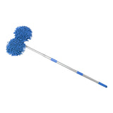 Maxbell Telescoping Car Wash Brush Mop Scratch Free Extendable with Long Handle Light Blue
