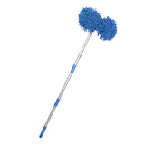 Maxbell Telescoping Car Wash Brush Mop Scratch Free Extendable with Long Handle Light Blue