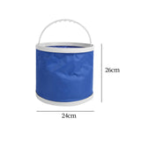 Maxbell Blue Collapsible Water Bucket for Camping Fishing Made of 600D Oxford Cloth 11L Volume