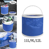 Maxbell Blue Collapsible Water Bucket for Camping Fishing Made of 600D Oxford Cloth 11L Volume