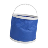 Maxbell Blue Collapsible Water Bucket for Camping Fishing Made of 600D Oxford Cloth 11L Volume