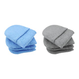 Maxbell 4x Durable Car Dashboard Soft Microfiber Cars Wax Applicator Mitten Blue