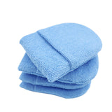 Maxbell 4x Durable Car Dashboard Soft Microfiber Cars Wax Applicator Mitten Blue
