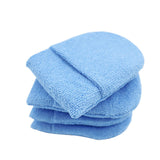 Maxbell 4x Durable Car Dashboard Soft Microfiber Cars Wax Applicator Mitten Blue