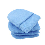Maxbell 4x Durable Car Dashboard Soft Microfiber Cars Wax Applicator Mitten Blue