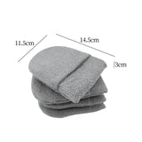 Maxbell 4x Durable Car Dashboard Soft Microfiber Cars Wax Applicator Mitten Gray