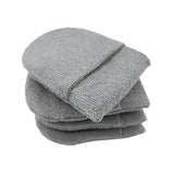 Maxbell 4x Durable Car Dashboard Soft Microfiber Cars Wax Applicator Mitten Gray