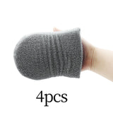 Maxbell 4x Durable Car Dashboard Soft Microfiber Cars Wax Applicator Mitten Gray