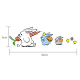 Maxbell Bunny Car Stickers Car Window Decals Graphic for Cars Windows Vehicles Left L