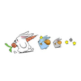 Maxbell Bunny Car Stickers Car Window Decals Graphic for Cars Windows Vehicles Left L