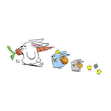 Maxbell Bunny Car Stickers Car Window Decals Graphic for Cars Windows Vehicles Left L