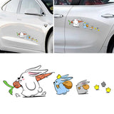 Maxbell Bunny Car Stickers Car Window Decals Graphic for Cars Windows Vehicles Left L