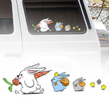 Maxbell Bunny Car Stickers Car Window Decals Graphic for Cars Windows Vehicles Left L