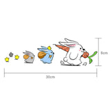 Maxbell Bunny Car Stickers Car Window Decals Graphic for Cars Windows Vehicles Right L