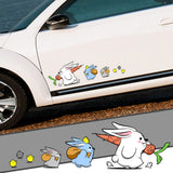 Maxbell Bunny Car Stickers Car Window Decals Graphic for Cars Windows Vehicles Right L