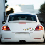 Maxbell Bunny Car Stickers Car Window Decals Graphic for Cars Windows Vehicles Right L