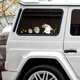 Maxbell Bunny Car Stickers Car Window Decals Graphic for Cars Windows Vehicles Right L