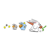 Maxbell Bunny Car Stickers Car Window Decals Graphic for Cars Windows Vehicles Right L