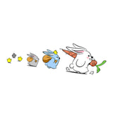 Maxbell Bunny Car Stickers Car Window Decals Graphic for Cars Windows Vehicles Right L