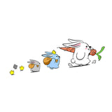Maxbell Bunny Car Stickers Car Window Decals Graphic for Cars Windows Vehicles Right L