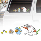 Maxbell Bunny Car Stickers Car Window Decals Graphic for Cars Windows Vehicles Right L