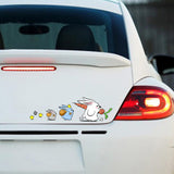 Maxbell Bunny Car Stickers Car Window Decals Graphic for Cars Windows Vehicles Right L