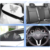 Maxbell Bling Car Stickers Decals Car Interior Sticker for Cars window Butterfly