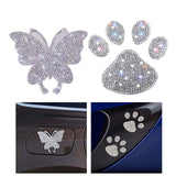 Maxbell Bling Car Stickers Decals Car Interior Sticker for Cars window Butterfly