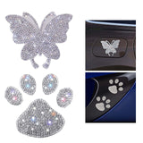 Maxbell Bling Car Stickers Decals Car Interior Sticker for Cars window Butterfly