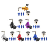 Maxbell Adjustable Fuel Pressure Regulator with Gauge High Performance Black
